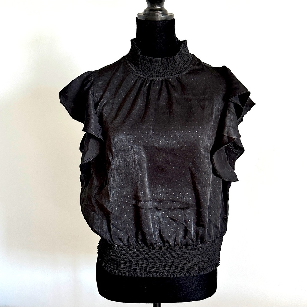 NWT Nordstrom Pleione ruffle sleeve blouse size L